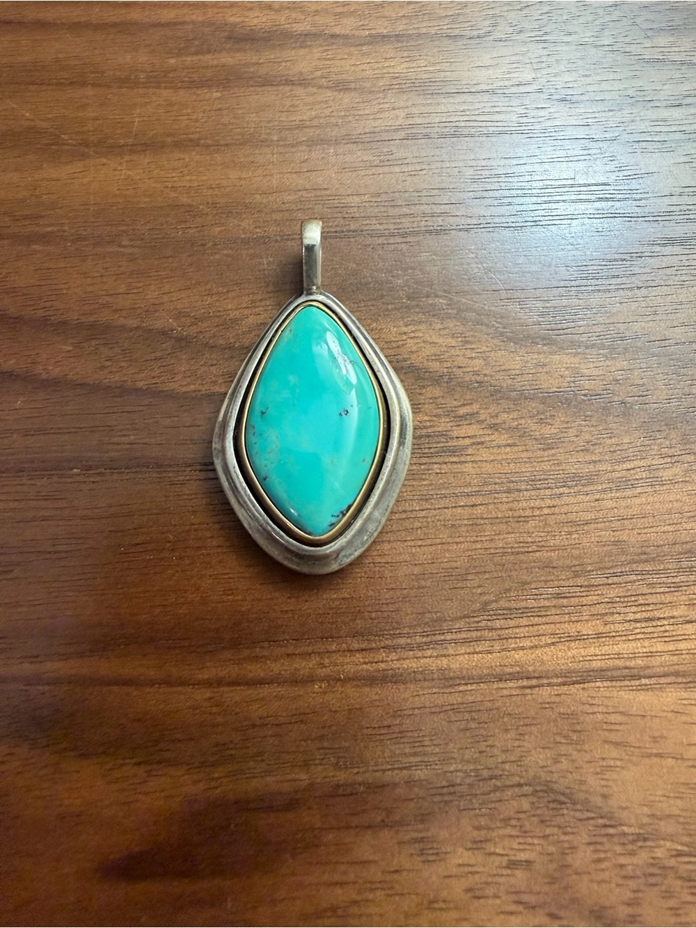 James Avery Turquoise Puerto De Luna Bronze Silver Tone